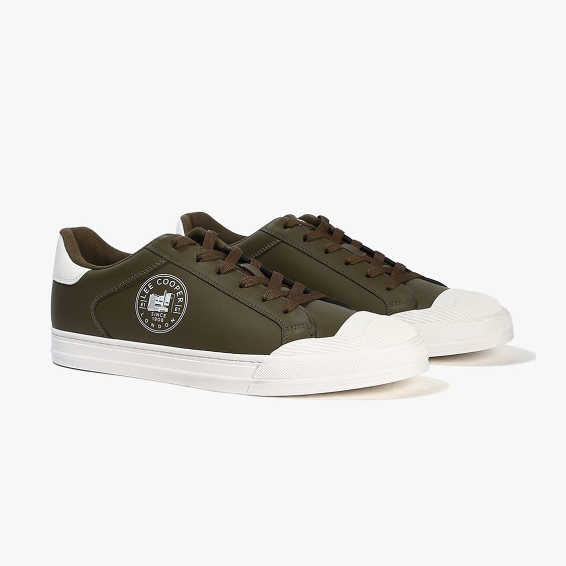 lee Buy LEE COOPER Colourblock Cap Toe Leather Sneakers from Lee