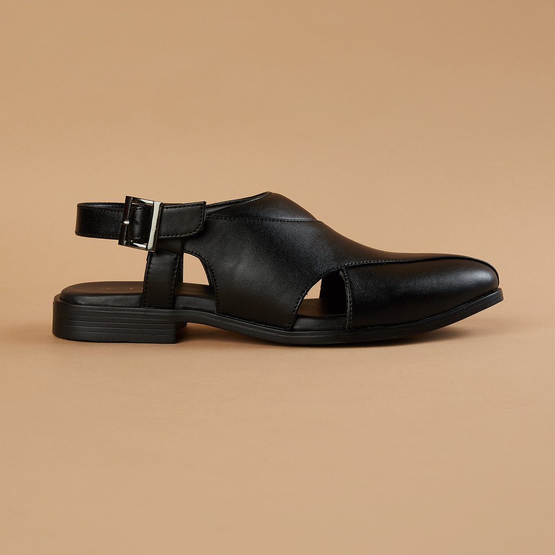 Buy CODE Closed Toe Sandals with Buckle Strap from CODE at just