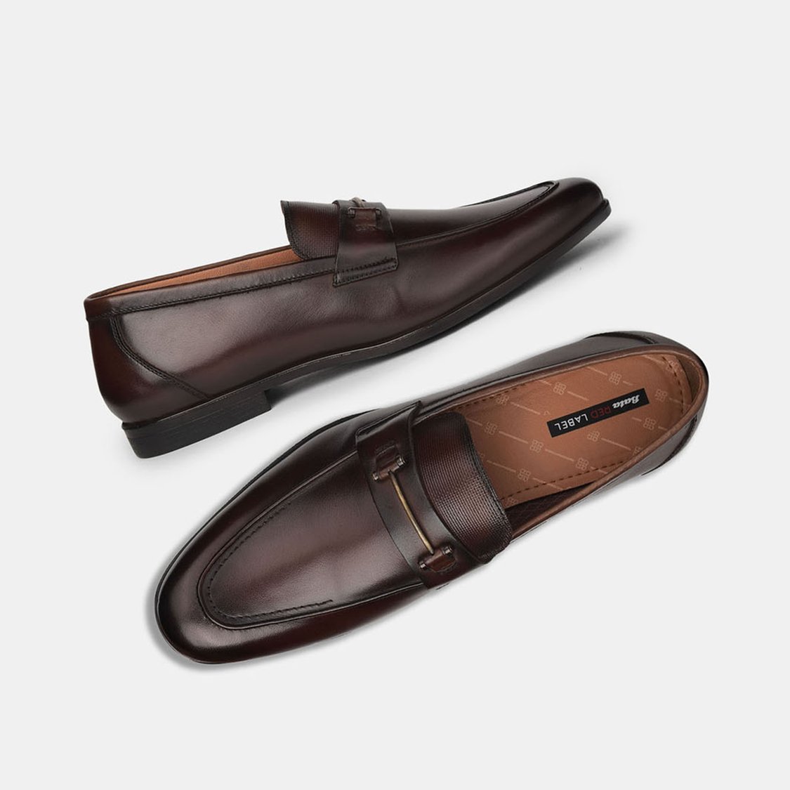 BATA Solid Slip-On Formal Shoes