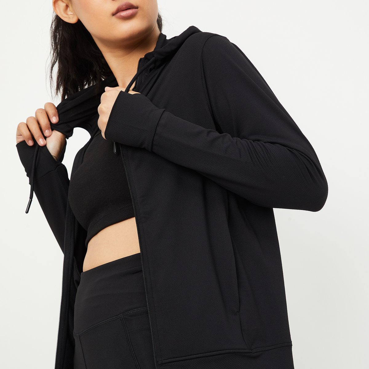 Slash Sweat Jacket | WOMEN | ネイビー | M E1.88 Women's Running Zipper, DryFIT Stretchable