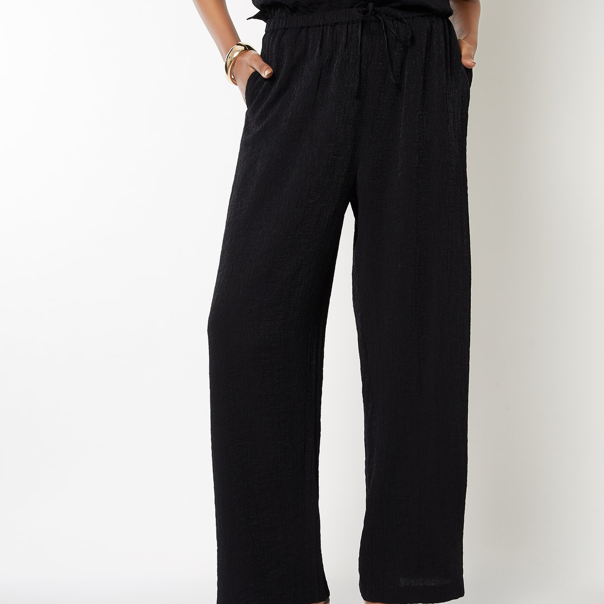 MASU 22aw FUTURE WIDE TROUSERS BLACK 44 MASU's Future Wide