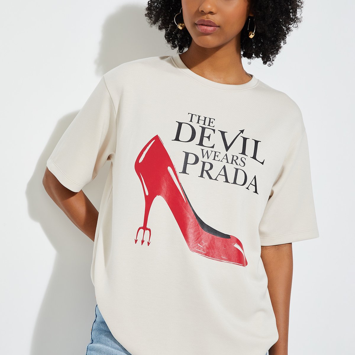 THE DEVIL WEARS PRADA Tシャツ Buy URB_N Women Oversized The Devil Wears Prada T-shirt Online at