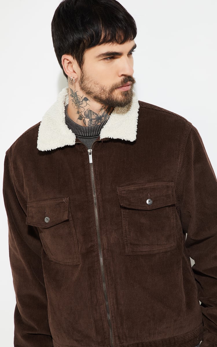 Buy URB_N Men Corduroy Jacket Online at just Rs. 2999.0