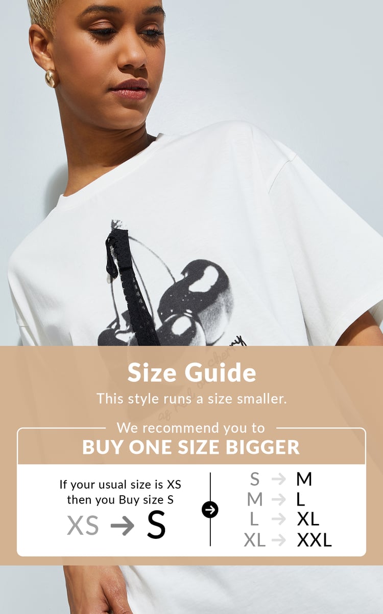 Buy ALAYA F x URB_N Women Printed Oversized T-shirt Online at just