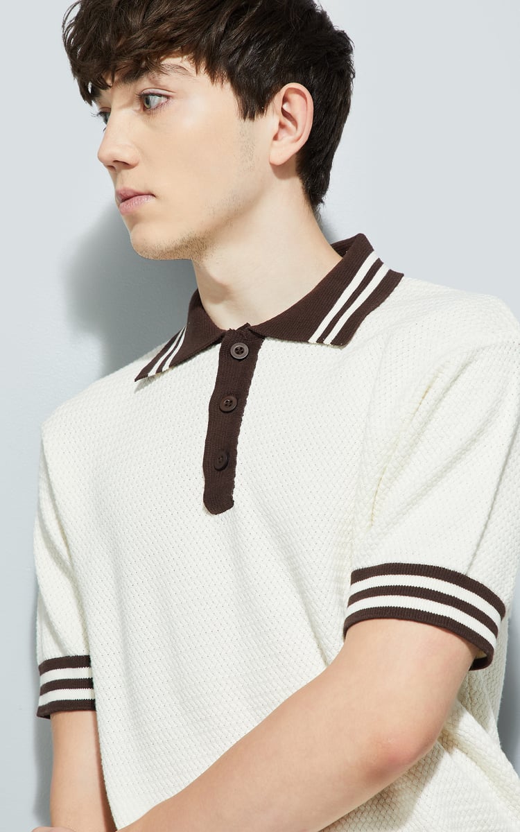 Buy URB_N Men Knit Oversized Polo T-shirt Online at just Rs. 999.0