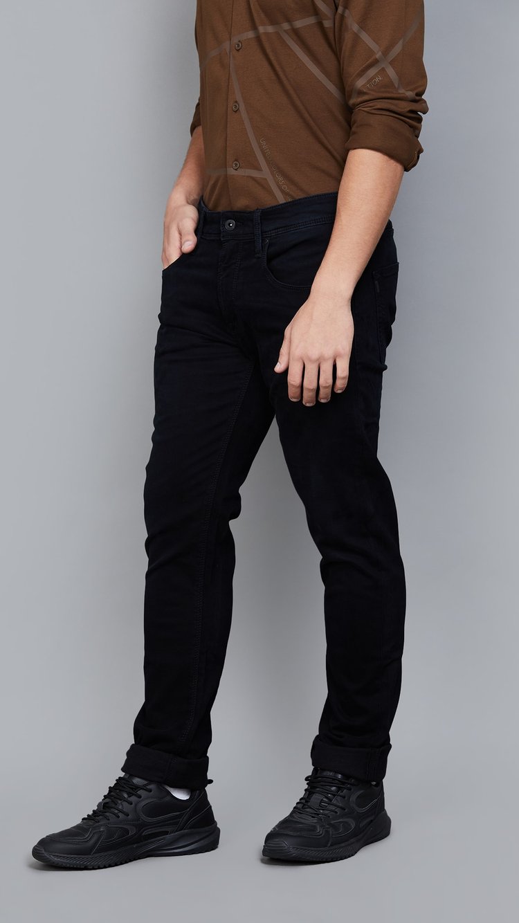 Buy PEPE JEANS Solid Vapour Jeans (Slim) from Pepe Jeans at just