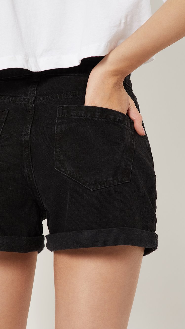 TENDERLOIN DENIM SHORTS WASH BLACK 【XS】 Buy Women Washed Denim Shorts Online at just Rs. 899.0
