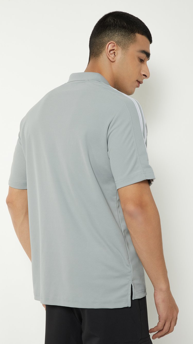 Buy Men Stripe Taped Polo T-shirt Online at just Rs. 599.0