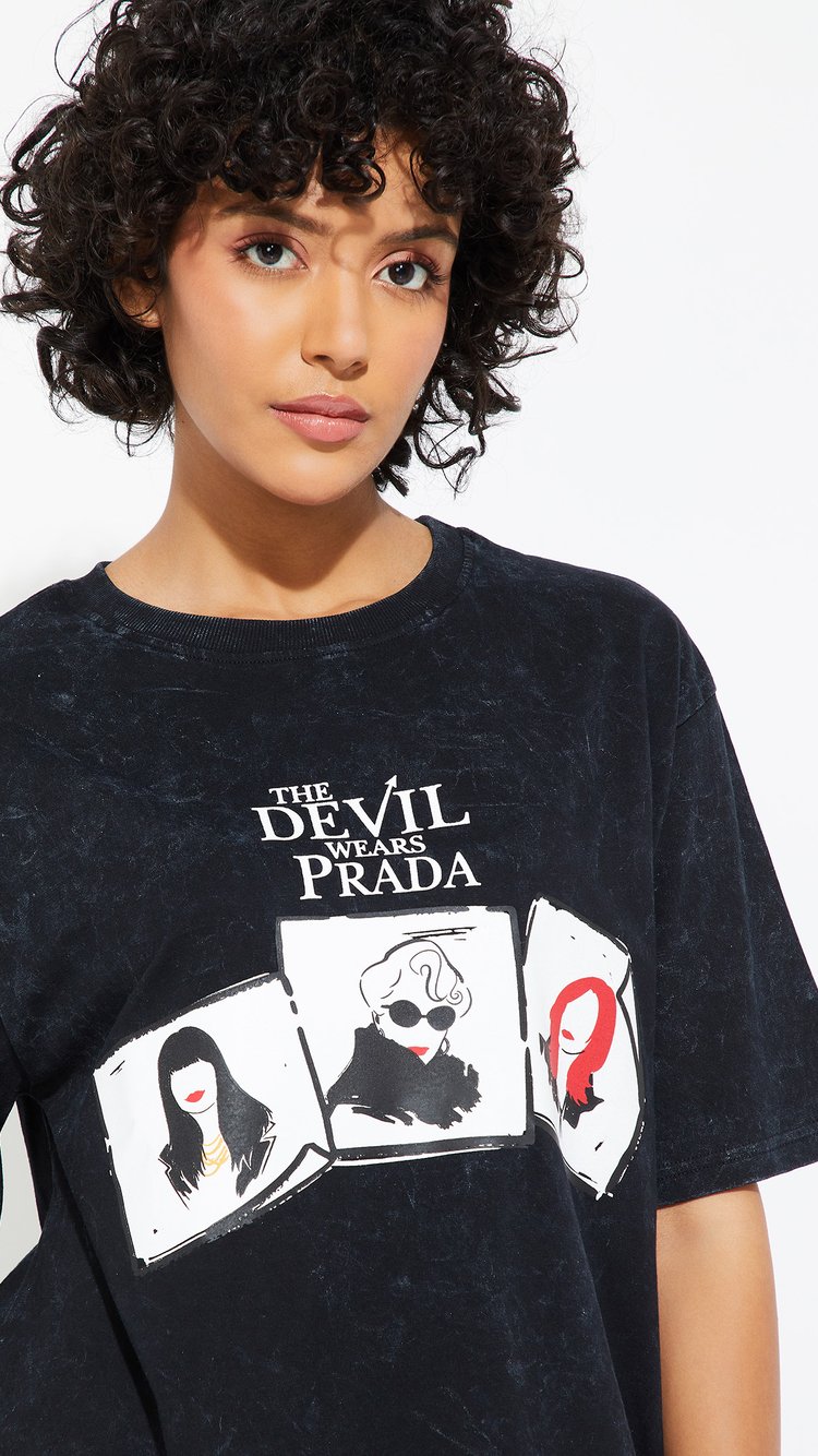 Buy URB_N Women The Devil Wears Prada T-shirt Online at just Rs