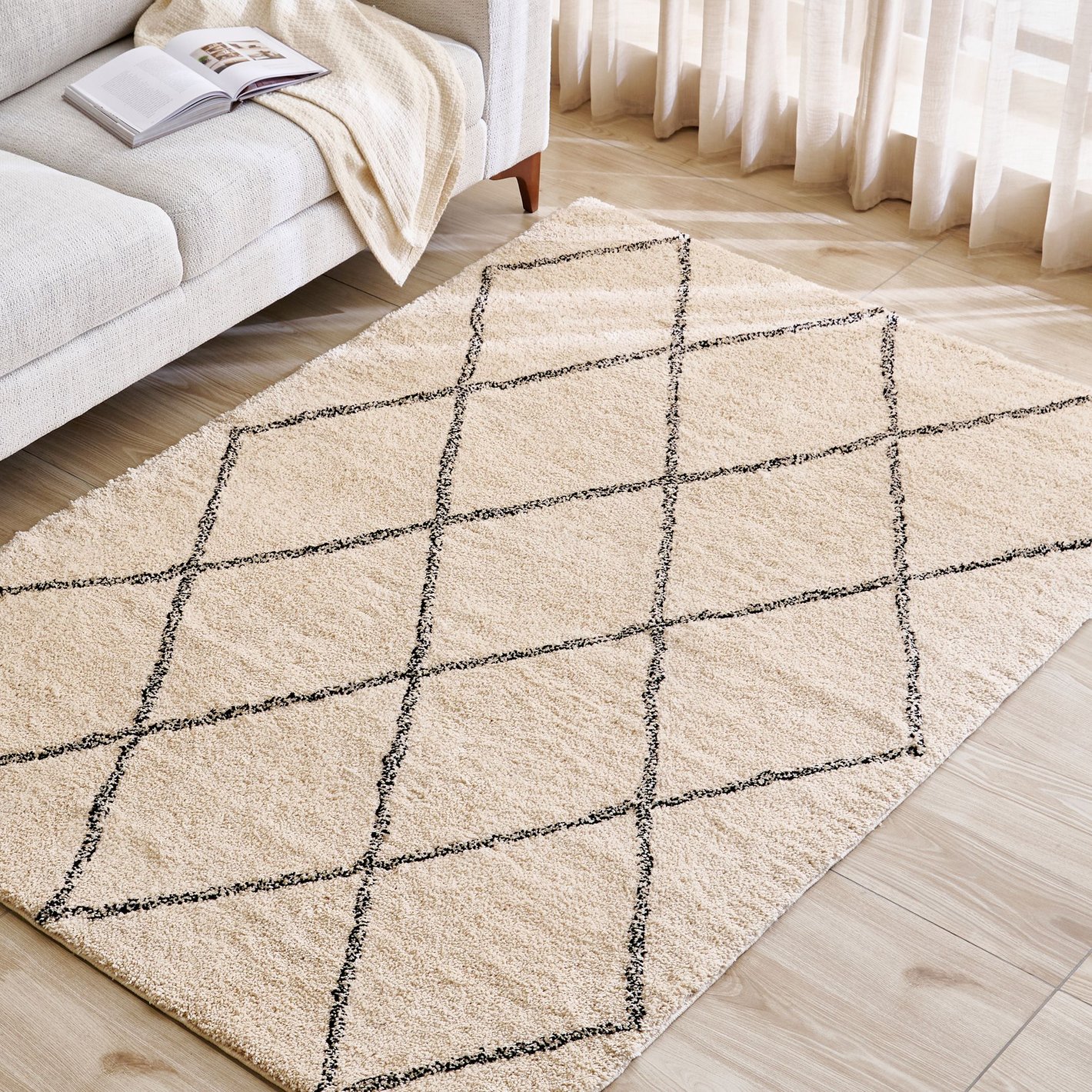 Buy Colour Refresh Cozy Tufted Carpet - 150x210cm from Home Centre