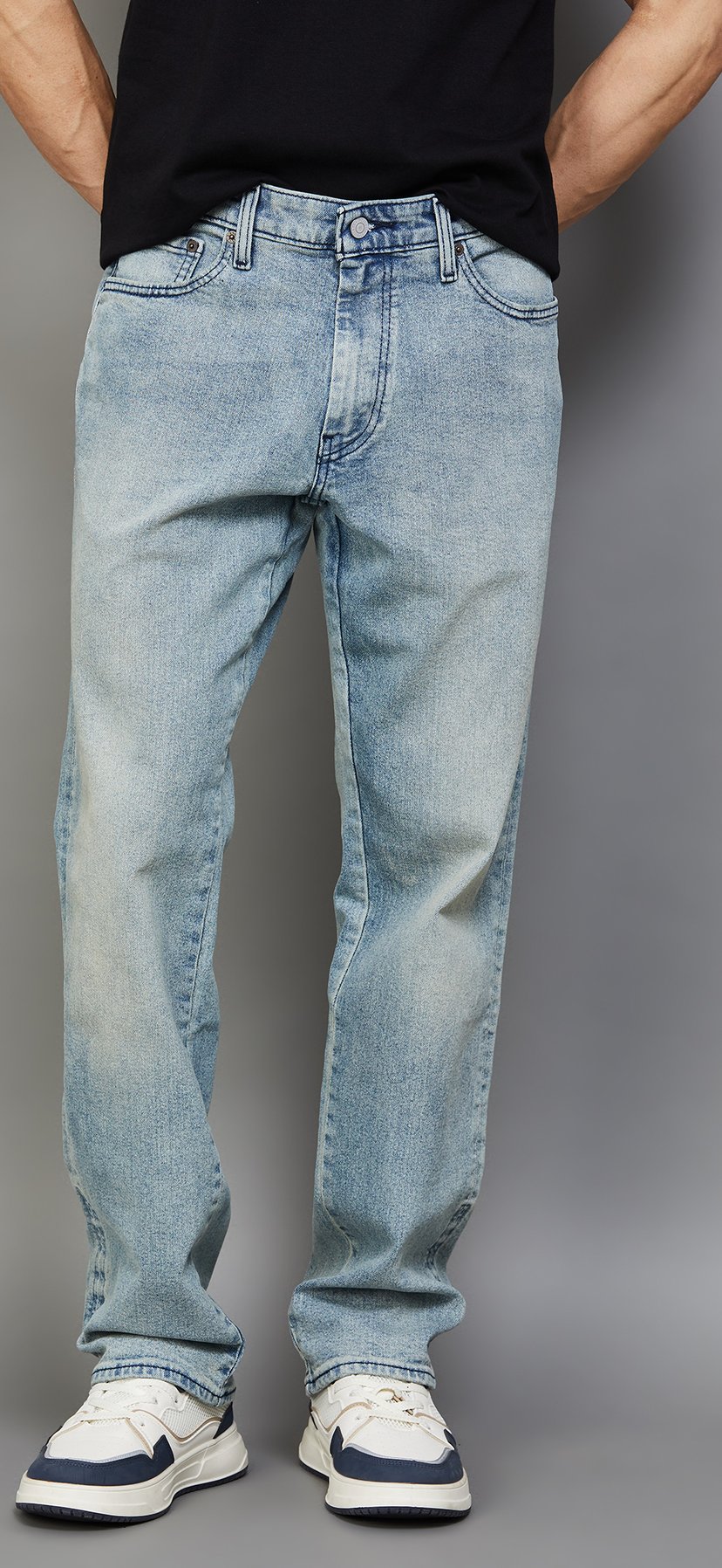 Buy LEVI'S Washed Regular Tapered Jeans from Levi's at just INR 4799.0