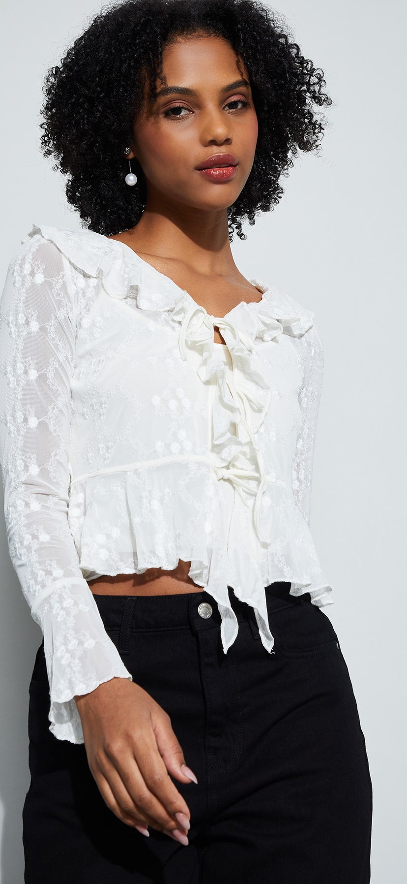 Buy GINGER Lace Top with Camisole from Ginger at just INR 1499.0