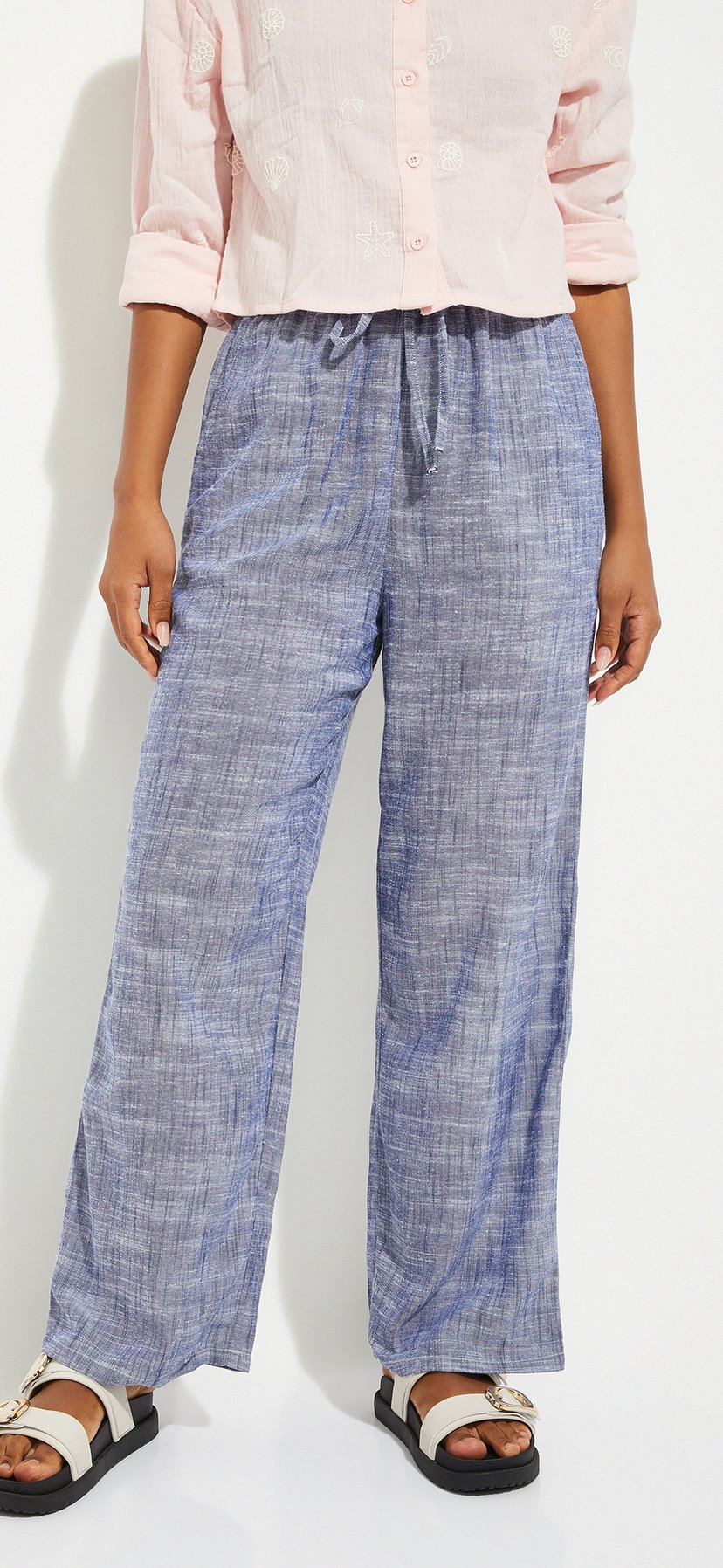 Buy URB_N Woven Wide-Leg Pants Online at just Rs. 999.0