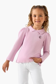 Juniors Embroidered Knit Top