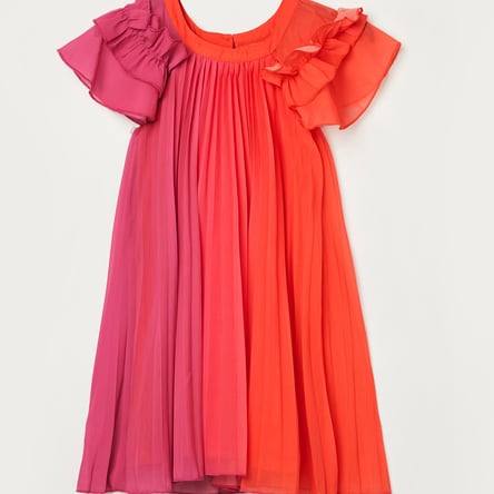 UNITED COLORS OF BENETTON Girls Pleated A-line Dress
