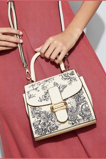 MICHAELA BURGER 花柄刺繍ミトン Buy GINGER Floral Print Handheld Bag from Ginger at just INR 1799.0