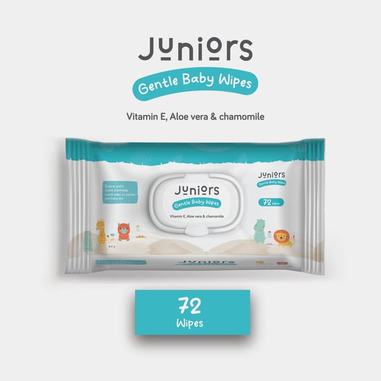 Junior Gentle Baby Wipes - 72 Pcs