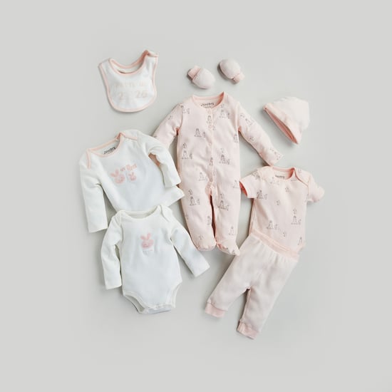Giggles Printed 8 Piece Clothing Gift Set