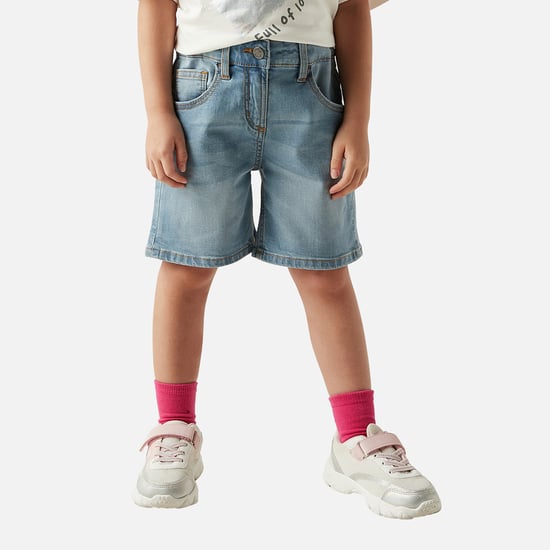 Juniors Regular Fit Denim Shorts