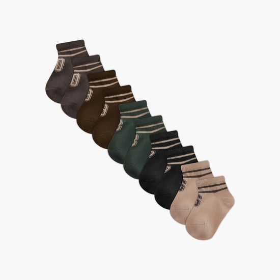 Juniors Printed Ankle Length Socks - Set of 5