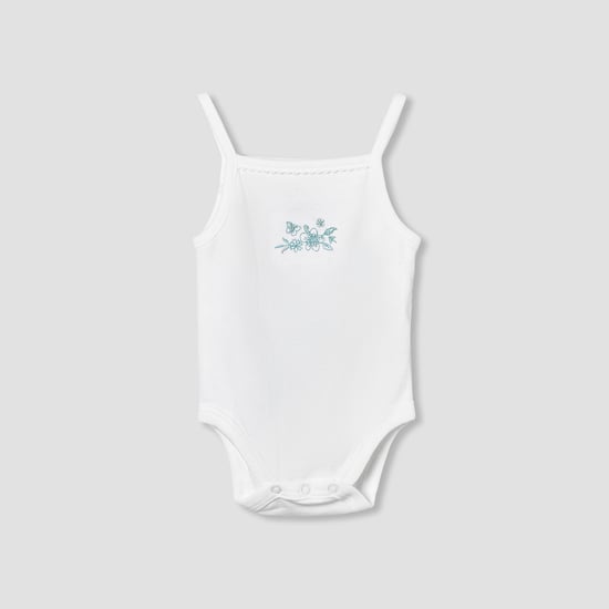 Giggles Floral Embroidered Bodysuit