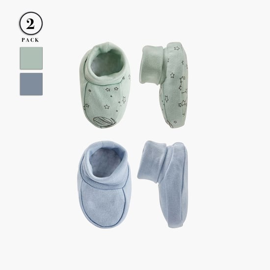 Juniors Printed Booties - Set of 2