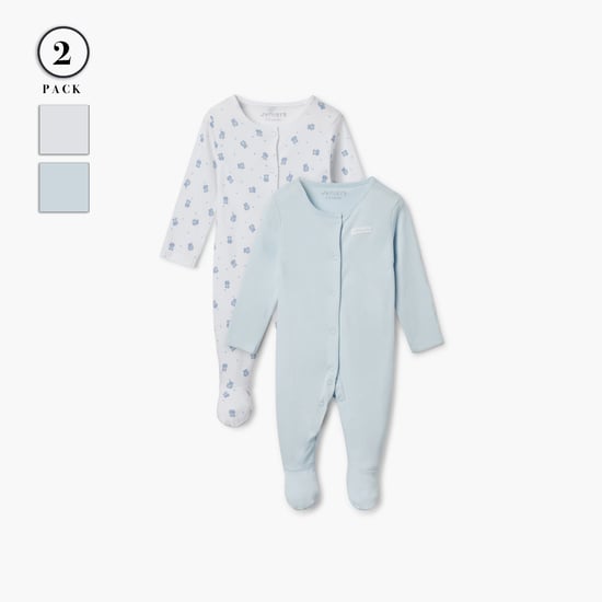 Juniors Assorted Sleepsuit with Long Sleeves - Set of 2