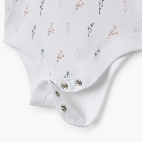 Juniors Printed Sleeveless Bodysuit - Set of 3