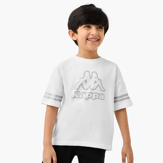 Kappa Logo Print T-shirt with Short Sleeves