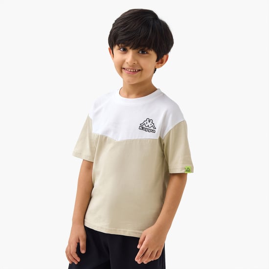 Kappa Colourblocked T-shirt with Crew Neck