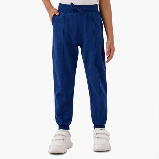 Juniors Solid Joggers with Drawstring Closure and Pockets