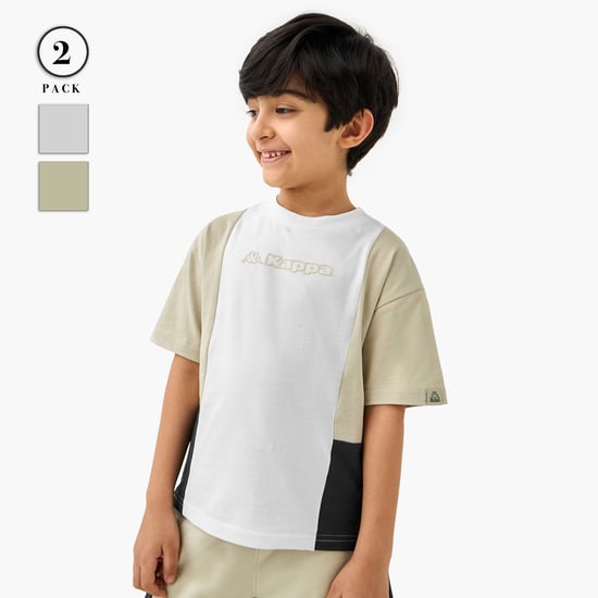 Kappa Colourblocked T-shirt and Shorts Set