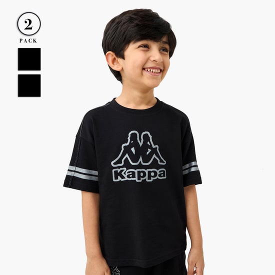 Kappa Logo Print T-shirt and Shorts Set