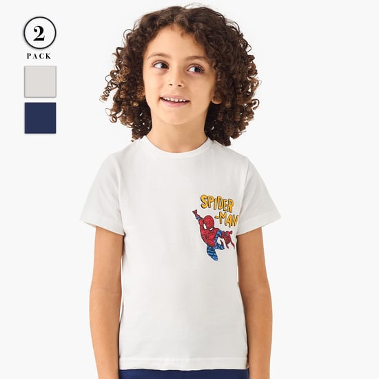 Juniors Spider-Man Print T-shirt and Pyjama Set