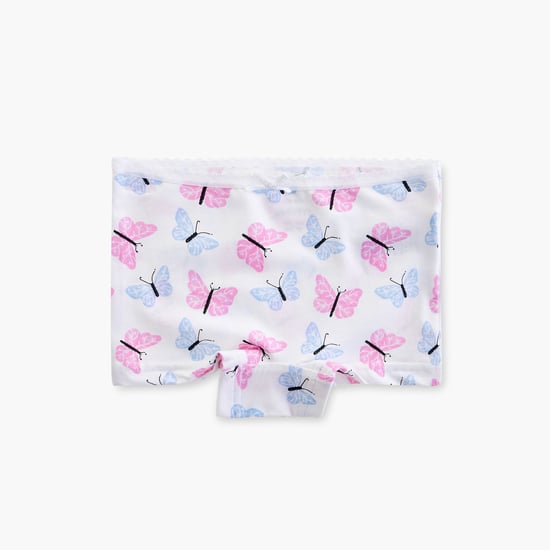 Juniors Printed Boyshorts with Elasticated Waistband - Set of 5