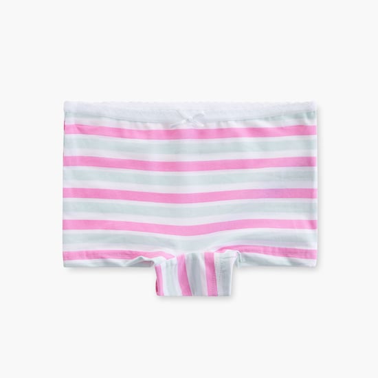 Juniors Printed Boyshorts with Elasticated Waistband - Set of 5