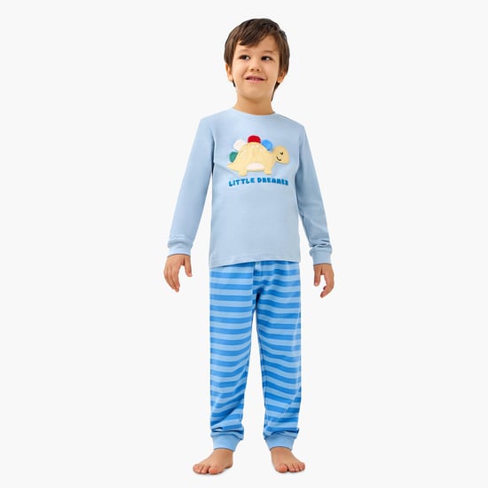 Juniors Dinosaur Applique T-shirt and Joggers