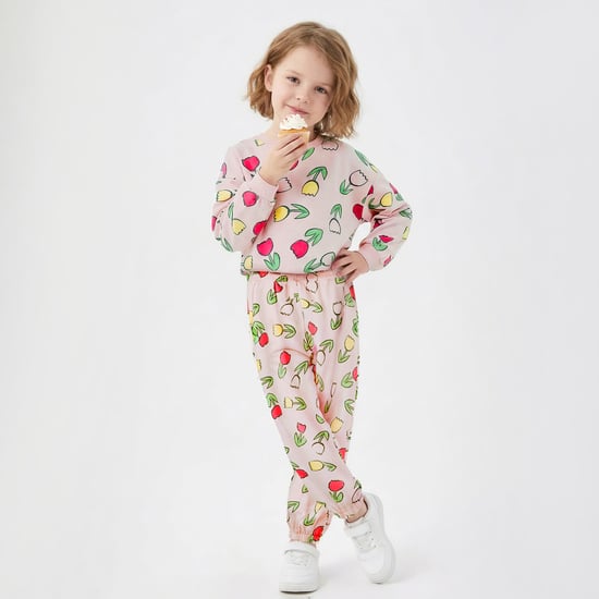 Juniors Floral Print Joggers