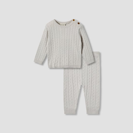 Juniors Knitted Sweater with Pants Set