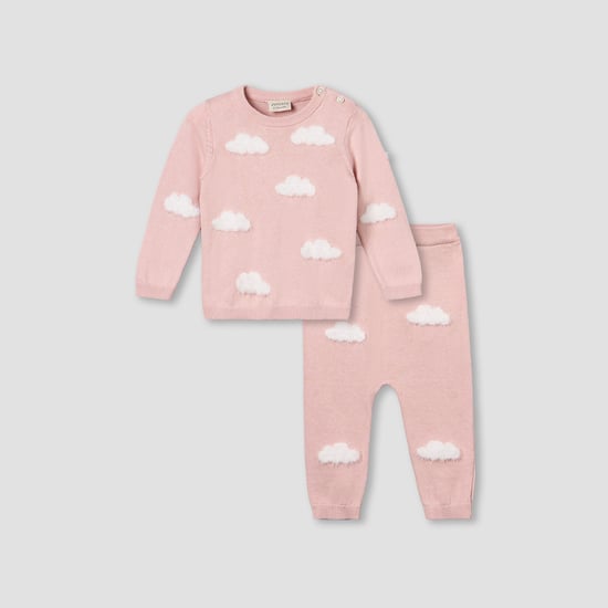 Juniors Knitted Sweater with Pants Set