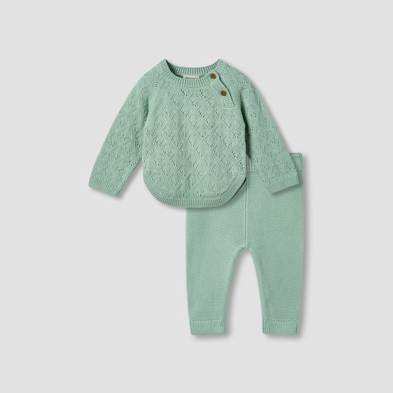 Juniors Knitted Sweater with Pants Set