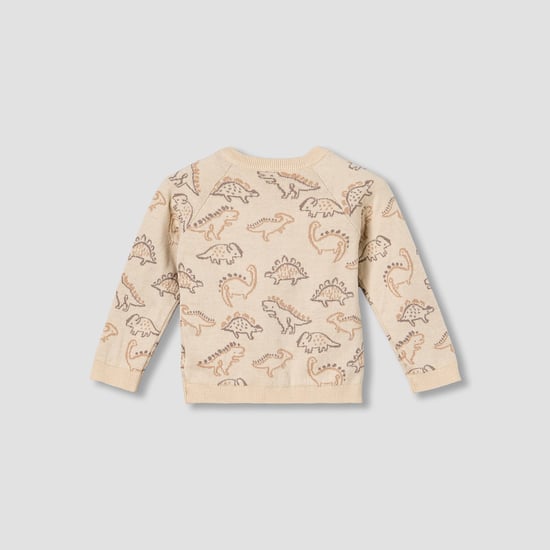 Juniors Dinosaur Print Sweater with Pants Set
