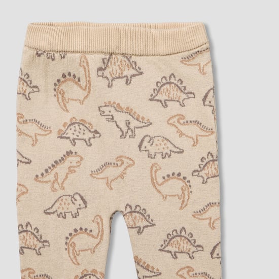 Juniors Dinosaur Print Sweater with Pants Set