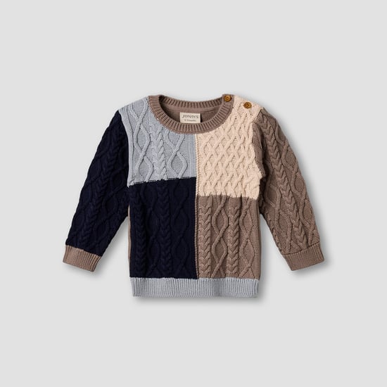 Juniors Cable Knit Sweater with Long Sleeves