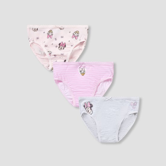Juniors Minnie Mouse Print Panties - Set of 3
