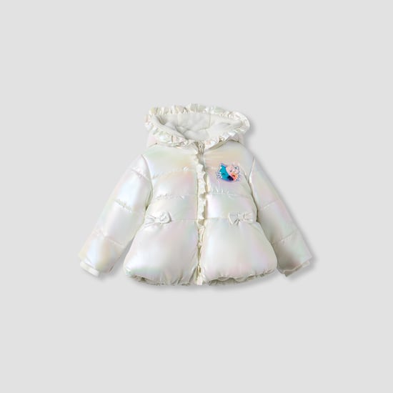 Juniors Hello Kitty Applique Hooded Puffer Jacket