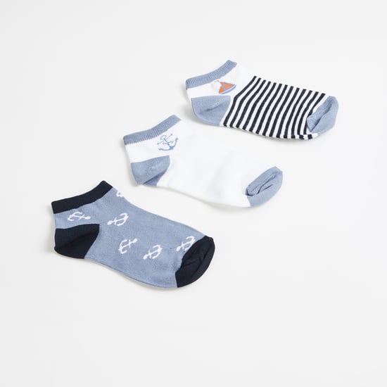 Juniors Assorted Ankle Length Socks - Set of 3