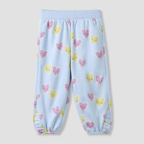 Juniors Heart Print Joggers