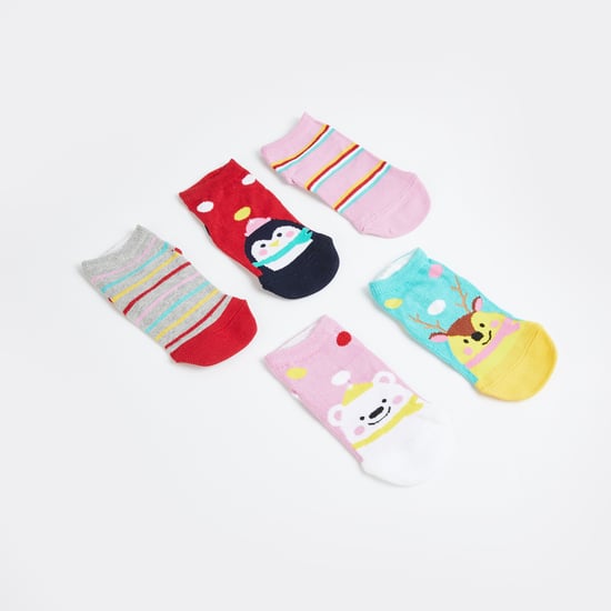 Juniors Assorted Ankle Length Socks - Set of 5