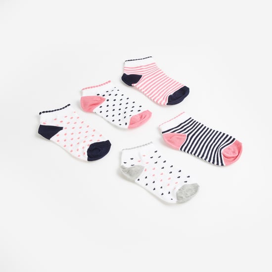 Juniors Assorted Ankle Length Socks - Set of 5